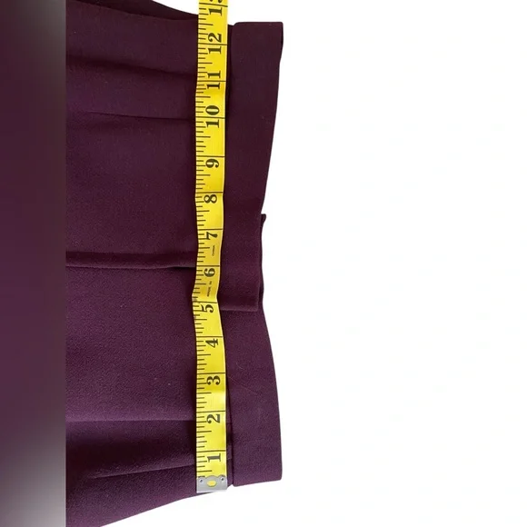 NWOT 90’s Purple Patricia Rhodes LONG PLEATED PENCIL BUBBLE HEM Maxi Skirt 4 - Picture 7 of 10